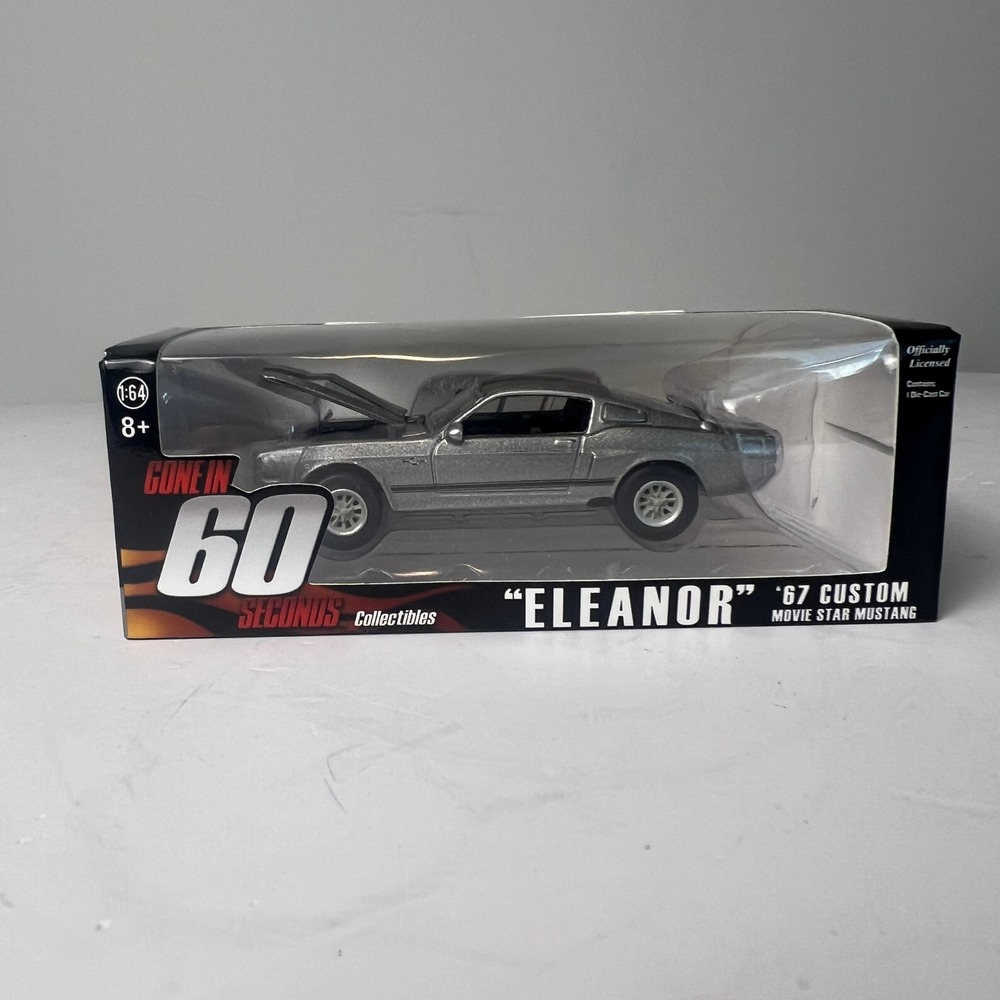 Greenlight Eleanor 67 Custom Mustang Unisex‎ 1:64 Silver Diecast Gone 60 Seconds